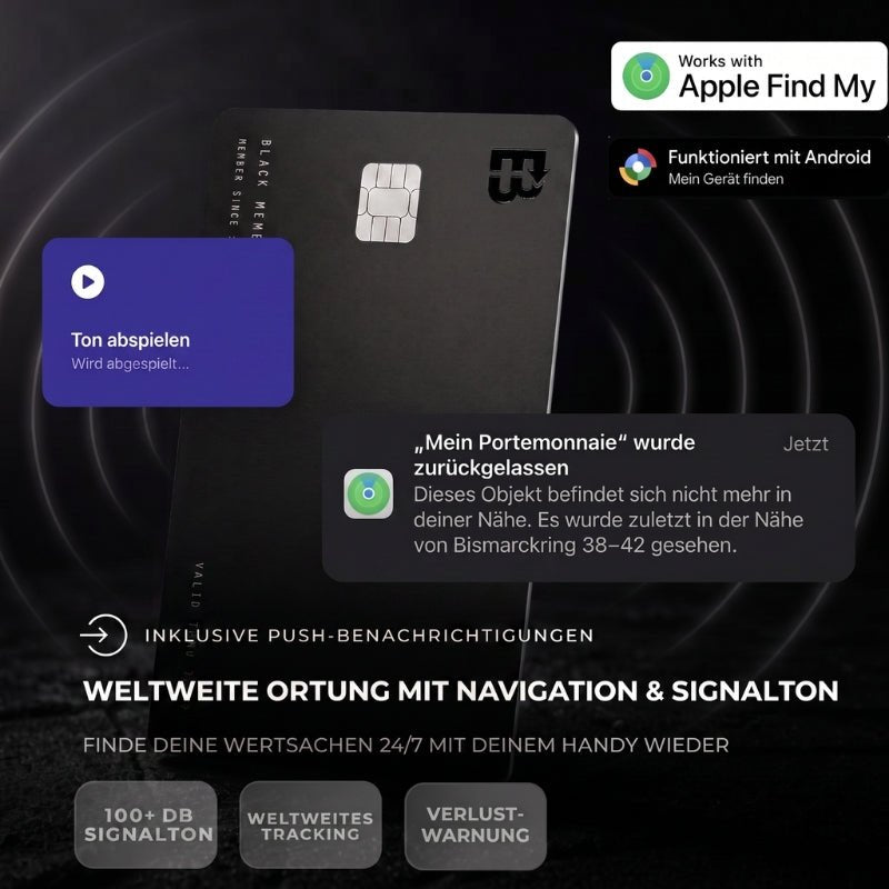 Tracker-Karte Pro für Apple & Android