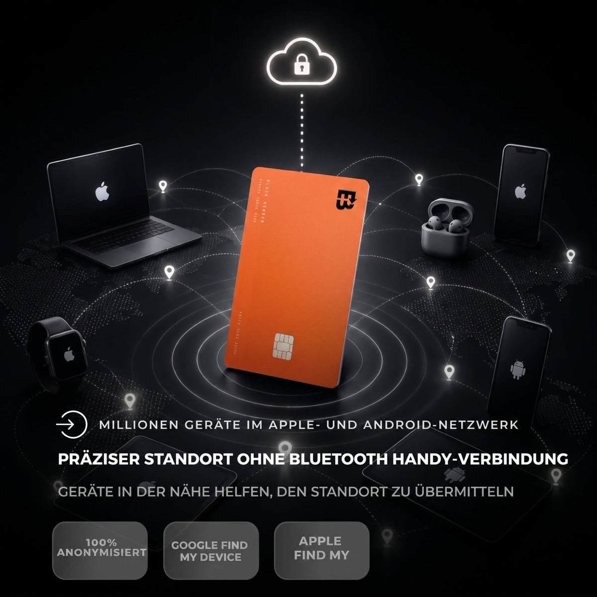 Tracker-Karte Pro für Apple & Android