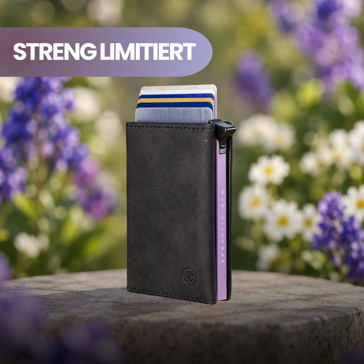 Slim Wallet Iris + Tracker-Karte — Set