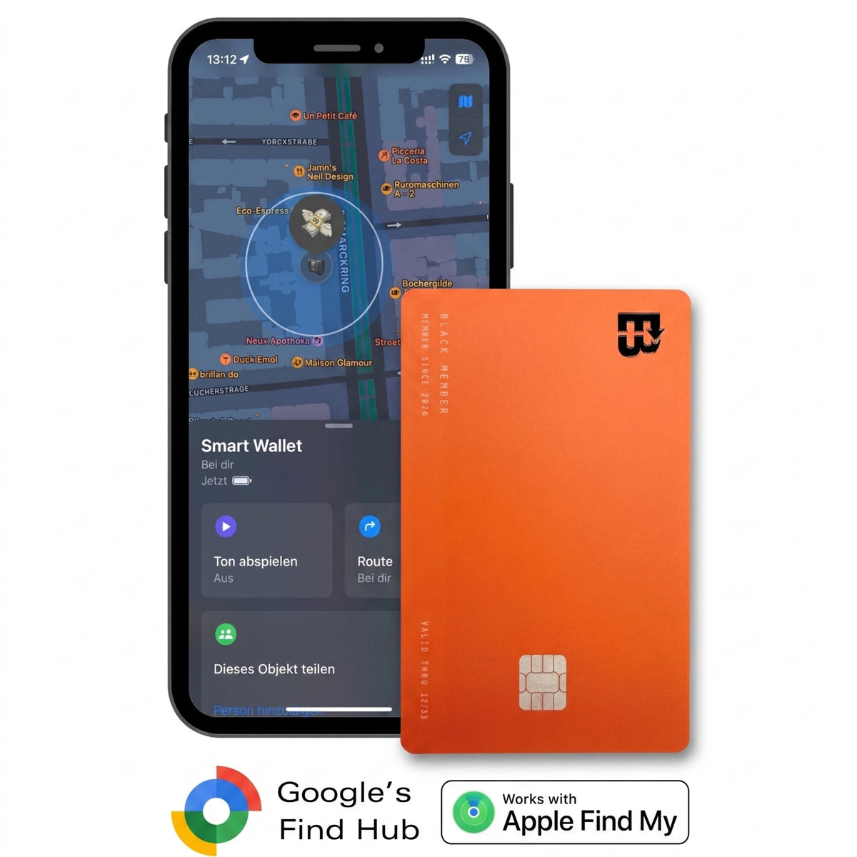 Tracker-Karte Pro für Apple & Android