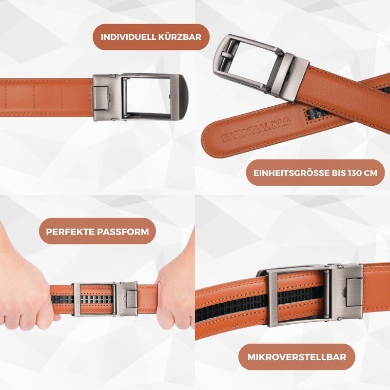 Automatikgürtel aus Leder — stufenlos verstellbar