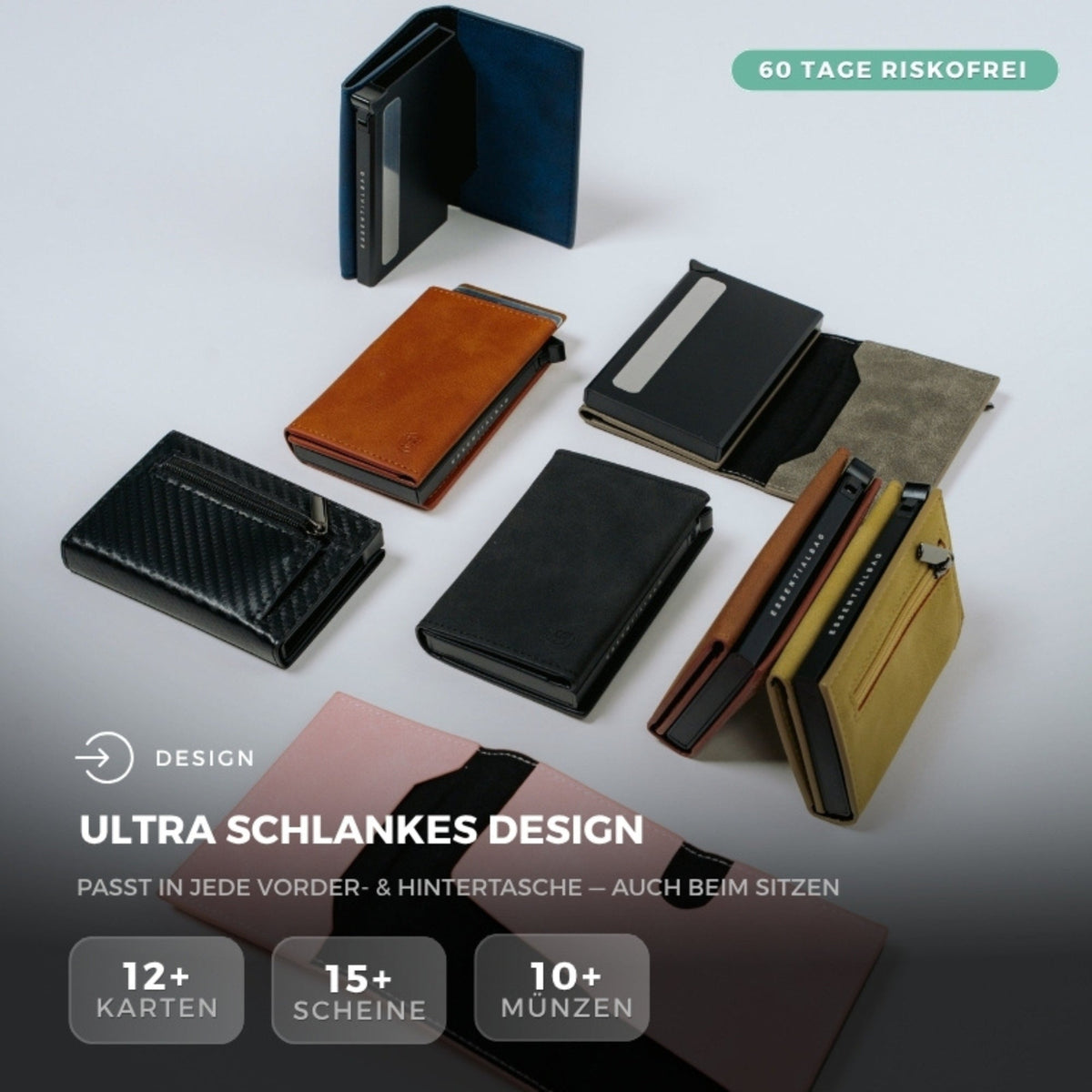 Smart Wallet 3.0 — Slim Wallet mit RFID-Schutz
